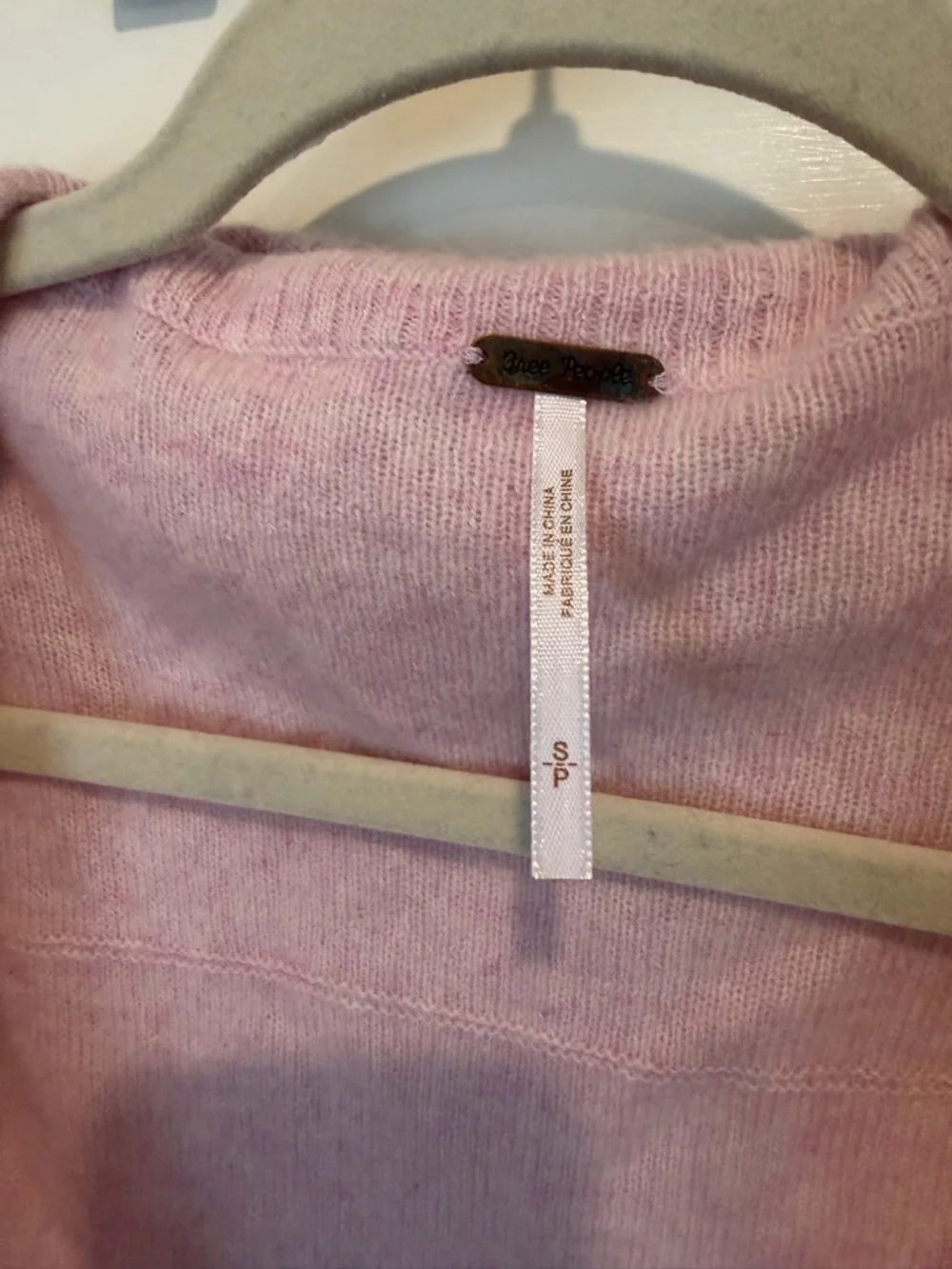 Free People Dusty Pink Cropped Open-Front Cardigan Bolero 100% Cashmere - Picture 2 of 6